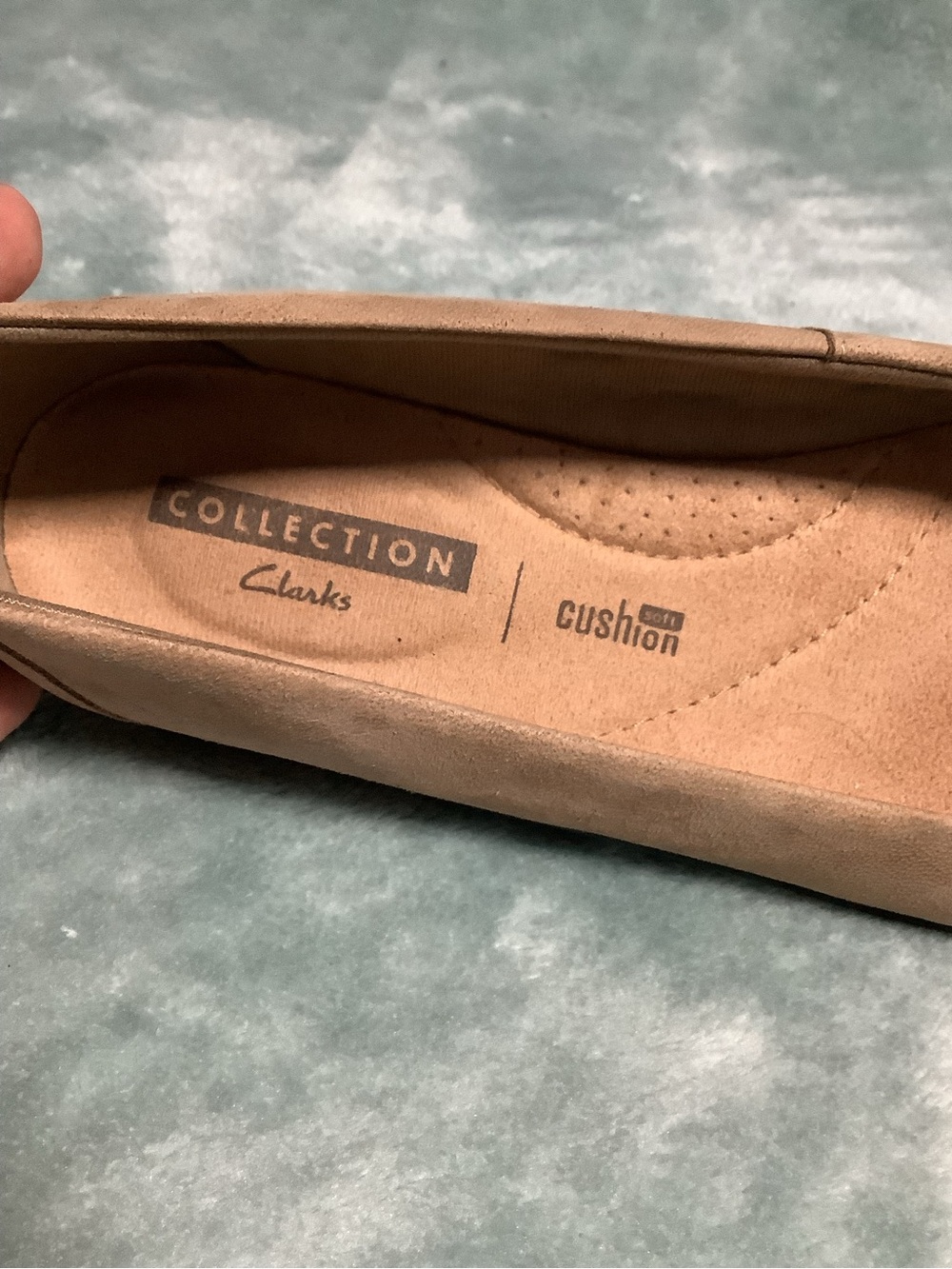 Clarks Medor Nina Tan Ballet Flat/Mary Jane with Ankle Strap Comfort Sz 7 - Picture 8 of 10